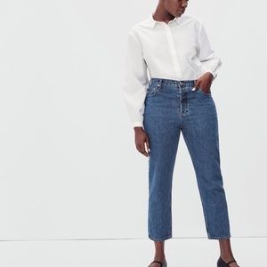 Everlane curvy 90s cheeky Extra high rise  organic jeans